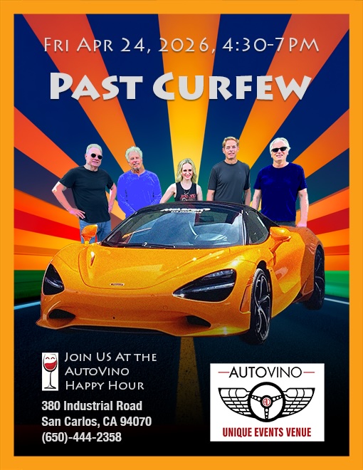 Poster: Past Curfew at Auto Vino, April 24